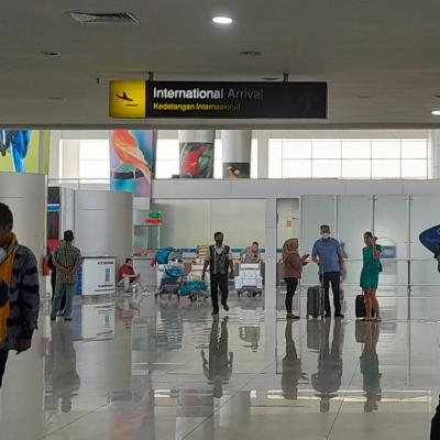 Bromo caldera from surabaya airport